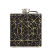 Levensboom - Yggdrasil en Runes Heupfles (Achterkant)