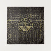 Levensboom - Yggdrasil en Runes Wandkleed (Voorkant)