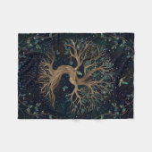 Levensboom - Yggdrasil Fleece Deken (Voorkant (Horizontaal))
