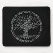 Levensboom - Yggdrasil -grayscale Muismat (Voorkant)