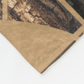 Levensboom - Yggdrasil - Houthak en goud Fleece Deken (Hoek)