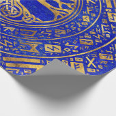 Levensboom - Yggdrasil - Lapis Lazuli Cadeaupapier (Hoek)