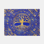 Levensboom - Yggdrasil - Lapis Lazuli Deurmat (Voorkant)
