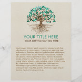 Levensboom - Yggdrasil - Malachietbladeren Flyer (Voorkant)