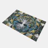 Levensboom - Yggdrasil - Marmer en Gold Deurmat (Schuin)