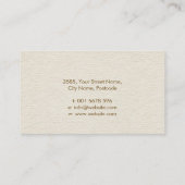 Levensboom - Yggdrasil - Marmer- en goudbladeren Visitekaartje (Achterkant)