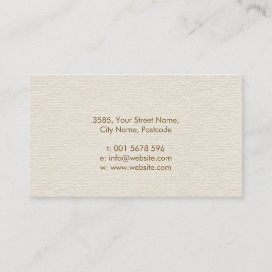 Levensboom - Yggdrasil - Marmer- en goudbladeren Visitekaartje (Achterkant)