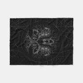 Levensboom - Yggdrasil met ravens Fleece Deken (Voorkant (Horizontaal))