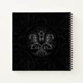 Levensboom - Yggdrasil met ravens Notitieboek (Achterkant)