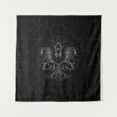Levensboom - Yggdrasil met ravens Wandkleed (Voorkant)