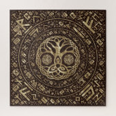 Levensboom - Yggdrasil met Trinity Knot Legpuzzel (Verticaal)