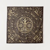 Levensboom - Yggdrasil met Trinity Knot Wandkleed (Voorkant)