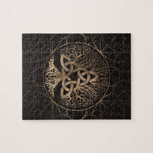 Levensboom - Yggdrasil met Triquetra Legpuzzel (Horizontaal)