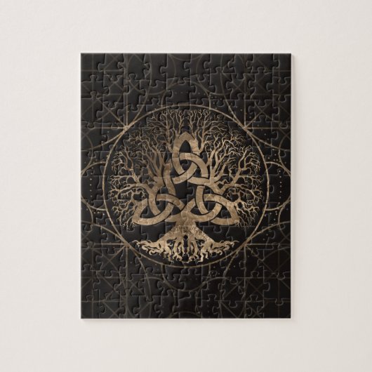 Levensboom - Yggdrasil met Triquetra Legpuzzel (Verticaal)