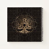 Levensboom - Yggdrasil met Triquetra Notitieboek (Achterkant)