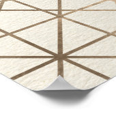 Levensboom - Yggdrasil met Triquetra Pastel Gold Poster (Hoek)