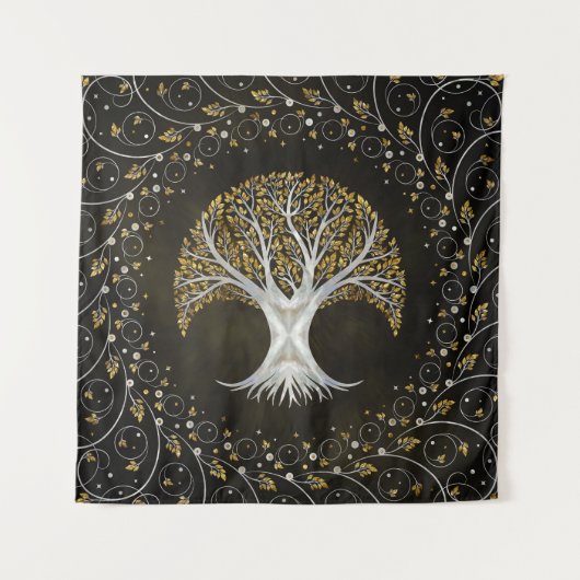 Levensboom - Yggdrasil Ornament Wandkleed (Voorkant)
