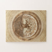 Levensboom - Yggdrasil Pastel Gold Legpuzzel (Horizontaal)