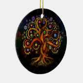 Levensboom - Yggdrasil - Regenboogwervelkolom Keramisch Ornament (Rechts)