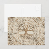 Levensboom - Yggdrasil Runic Pattern Briefkaart (Voorkant / Achterkant)