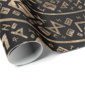 Levensboom - Yggdrasil Runic Pattern Cadeaupapier (Rol Hoek)