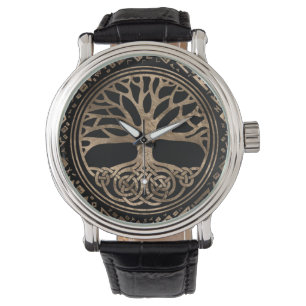 Levensboom - Yggdrasil Runic Pattern Horloge