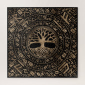 Levensboom - Yggdrasil Runic Pattern Legpuzzel (Verticaal)