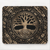 Levensboom - Yggdrasil Runic Pattern Muismat (Voorkant)