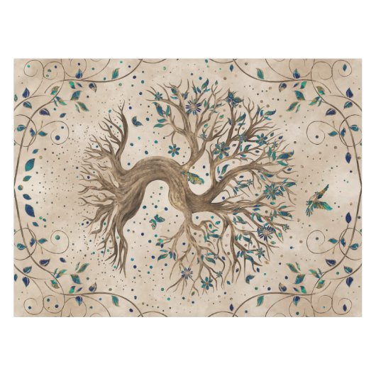Levensboom - Yggdrasil Tafelkleed (Voorkant (Horizontaal))