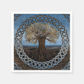 Levensboom - Yggdrasil-tekening Servet (Voorkant)