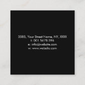 Levensboom - Yggdrasil Vierkante Visitekaartje (Achterkant)