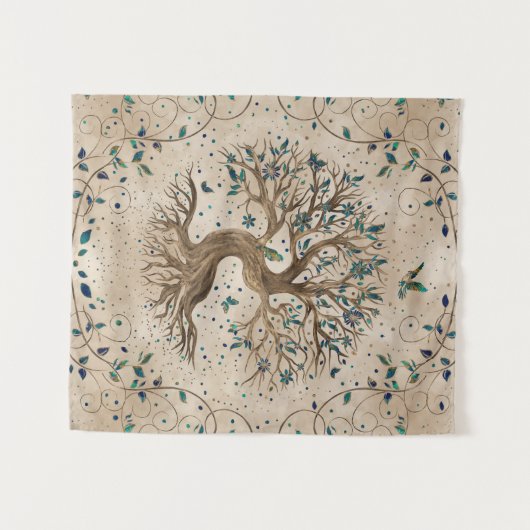 Levensboom - Yggdrasil Wandkleed (Voorkant (horizontaal))