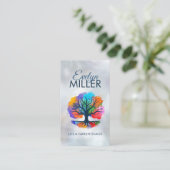 Levensboom - Yggdrasil - Waterverf inkt Visitekaartje (Staand voorkant)