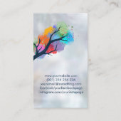 Levensboom - Yggdrasil - Waterverf inkt Visitekaartje (Achterkant)