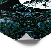 Levensboom Yin Yang Moonlight Poster (Hoek)