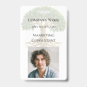 Levensboom Zakelijke Promotiemateriaal Foto Badge