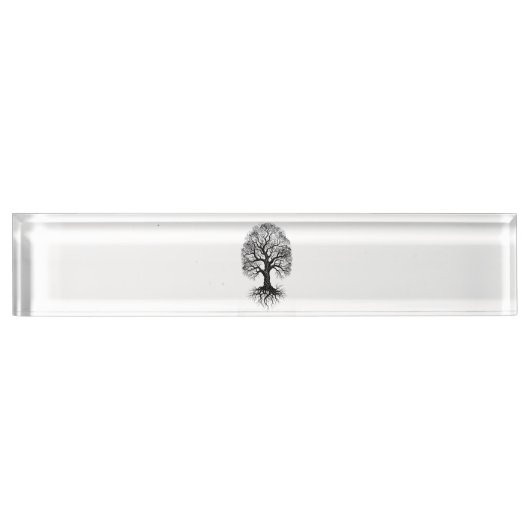 Levensboom Zen Bureaublad Naambord (Voorkant)