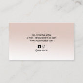 Levensboom Zen Circle Yoga Meditation Wellness Spa Visitekaartje (Achterkant)