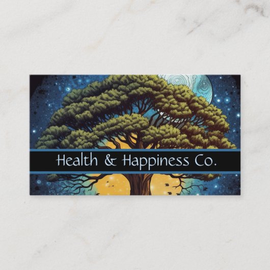 Levensboom Zon Maan Visitekaartje (Voorkant)