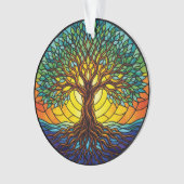 Levensboomornament 2025, Gebrandschilderd effect 1 Ornament (voorkant)