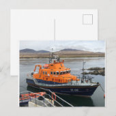 Levensboot in Port Askaig, eiland Islay, Schotland Briefkaart (Voorkant / Achterkant)