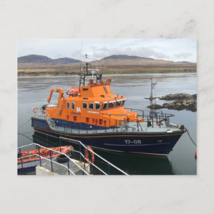 Levensboot in Port Askaig, eiland Islay, Schotland Briefkaart