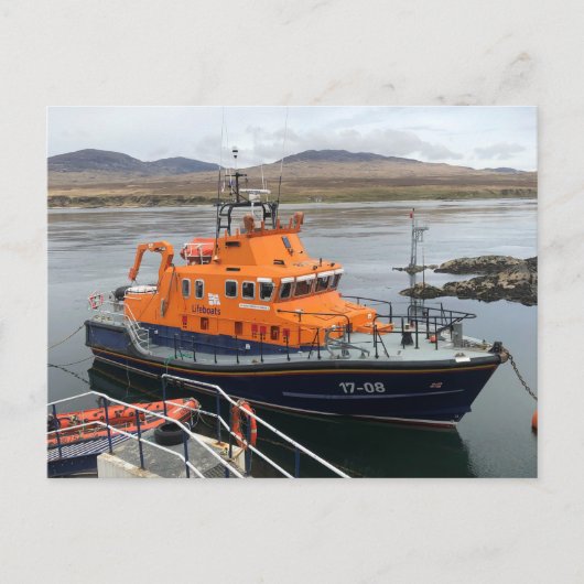 Levensboot in Port Askaig, eiland Islay, Schotland Briefkaart (Voorkant)