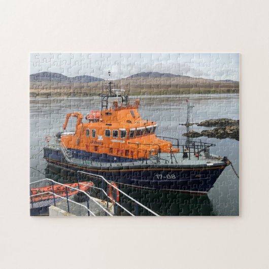 Levensboot in Port Askaig, eiland Islay, Schotland Legpuzzel (Horizontaal)