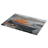 Levensboot in Port Askaig, eiland Islay, Schotland Snijplank (Hoek)