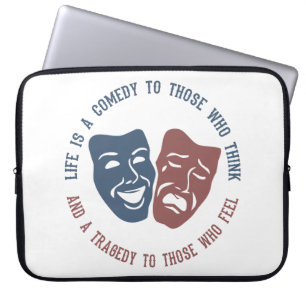 LEVENSCH citaat laptophoes Laptop Sleeve