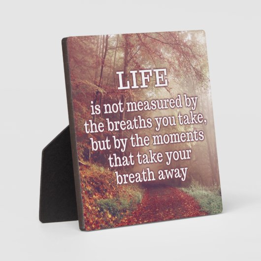 LevensCitaatplaat Fotoplaat (Voorkant)