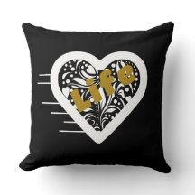 Levenscitaten Zwarte Worpkussen van Poet Adiela Ak