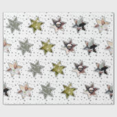 Levenscoach Aangepaste foto Kerststerren  Inpakpap Cadeaupapier (Vlak)