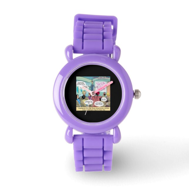 Levenscoach Klas Airlines Grappige Dames Horloge (Voorkant)